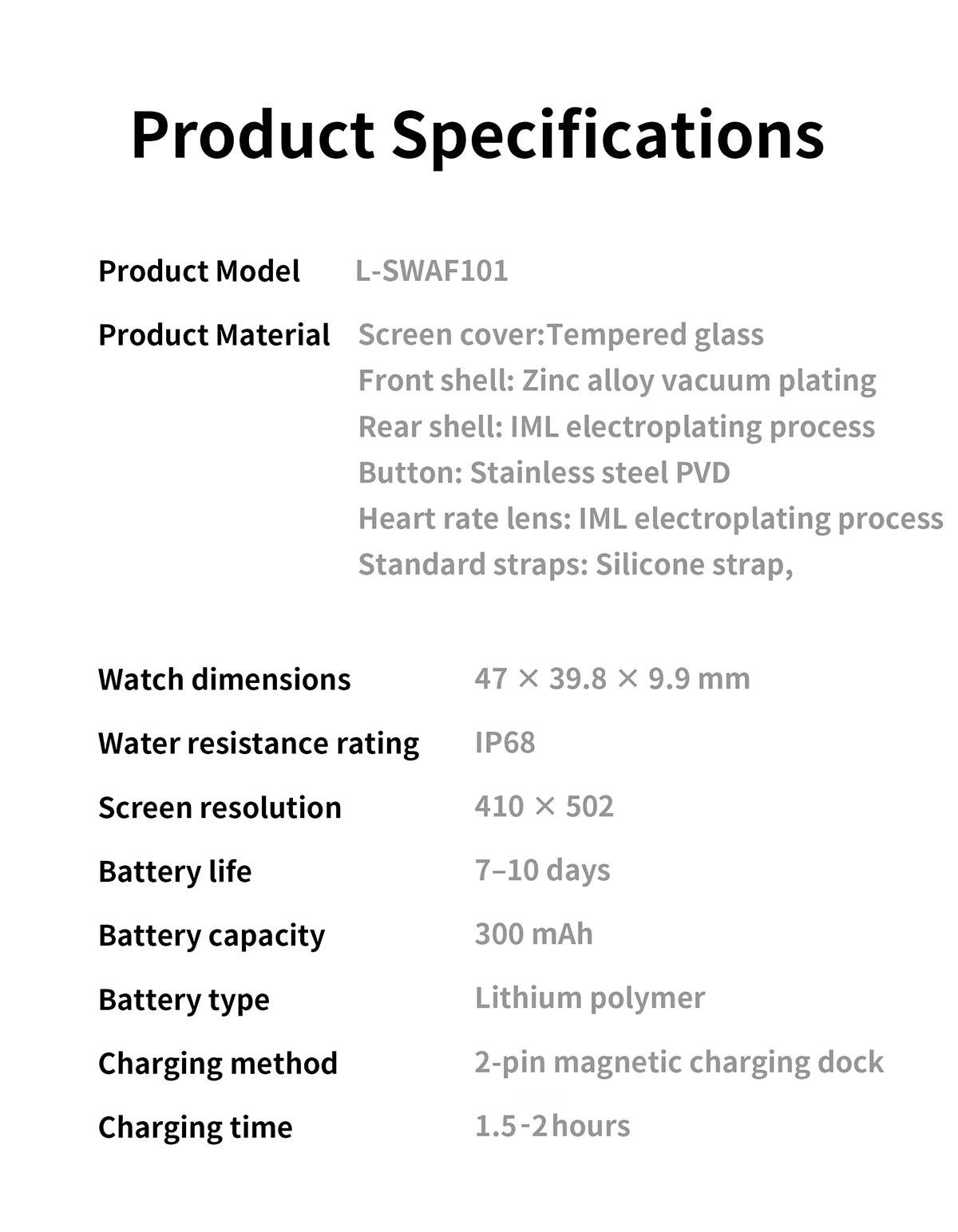 Lenovo Smart Watch Fit F101 - 1.96" AMOLED Display with Bluetooth Calling & Health Monitoring