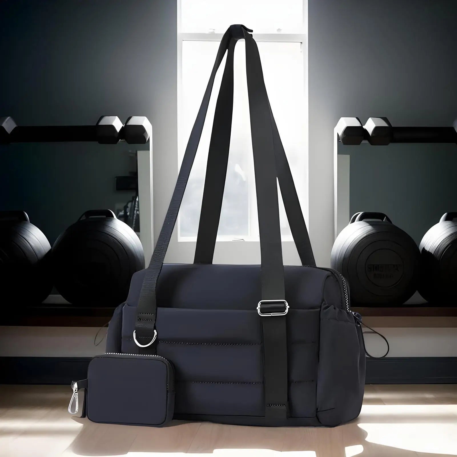 Gym Bag Fitness Tote with Wet & Dry Separation - Ultimate Sports Bag with Wallet