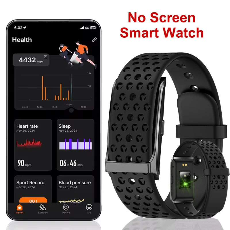 LIGE Smart Bracelet Heart Rate Health Sports Monitoring Wristband - NO Screen Fitness Tracker