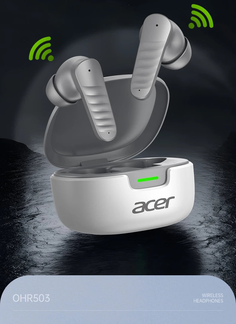 Acer Sport Wireless Earbuds - Bluetooth TWS with Active Noise Cancelling