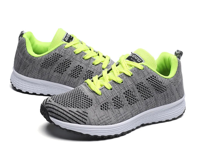 Women's Breathable Mesh Walking Shoes - Lightweight Slip-On Athletic Sneakers