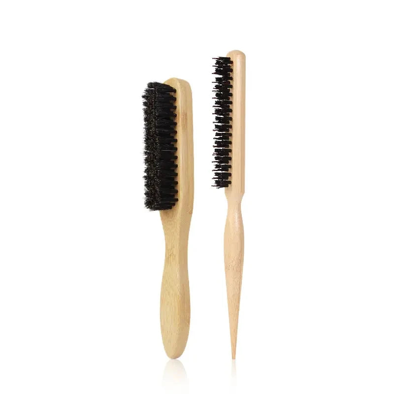 Hairbrush Wooden Handle Bristle Brush Kit for Professional Salon & Home Styling