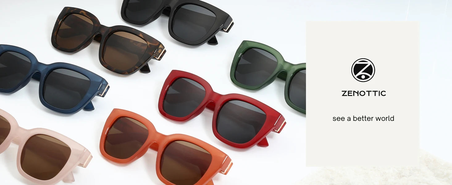 ZENOTTIC Butterfly Polarized Sunglasses - Fashion Cat Eye UV400 Protection for Women