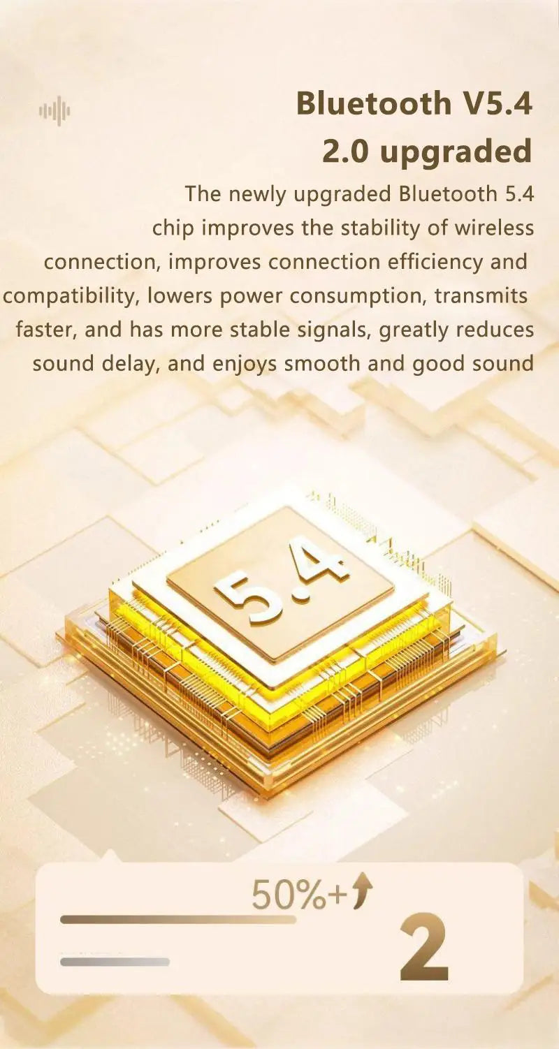 Mini TWS Earbuds - Bluetooth 5.3 with Active Noise Cancelling & 6H Battery Life