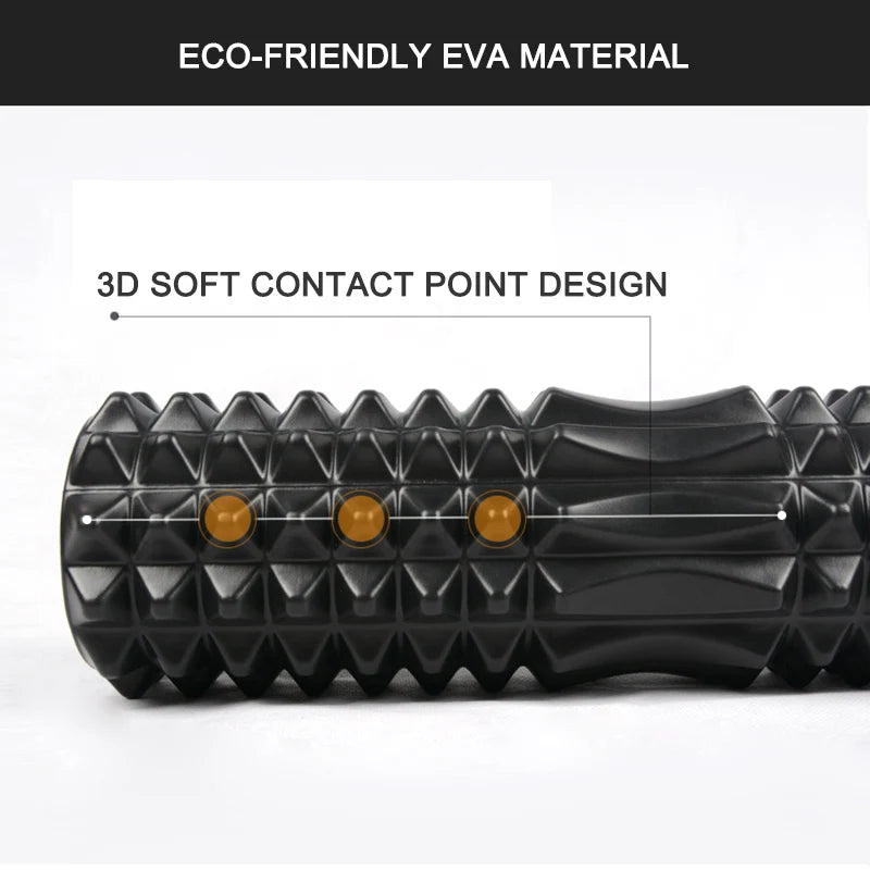 Crescent Solid Foam Axis Yoga Post - Fitness Roller