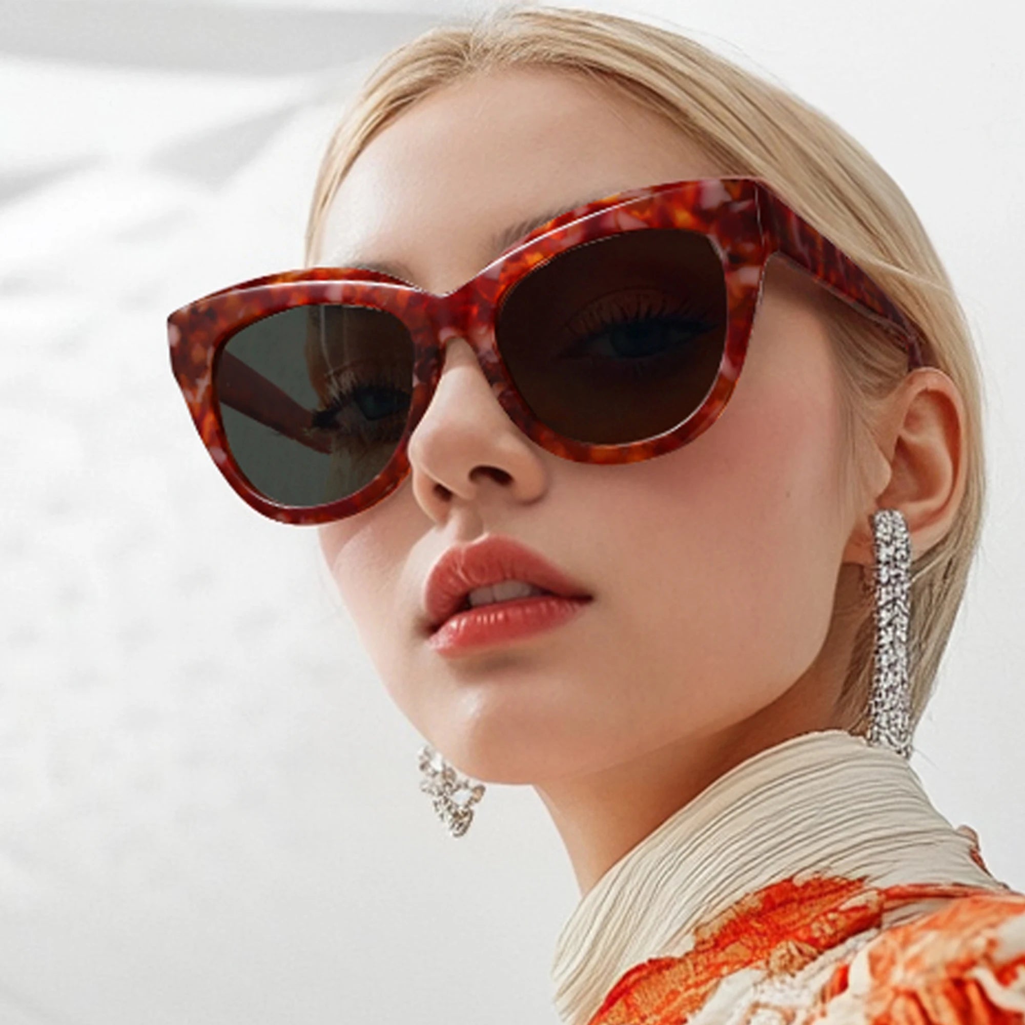 ZENOTTIC Butterfly Polarized Sunglasses - Handmade Acetate with UV400 Protection