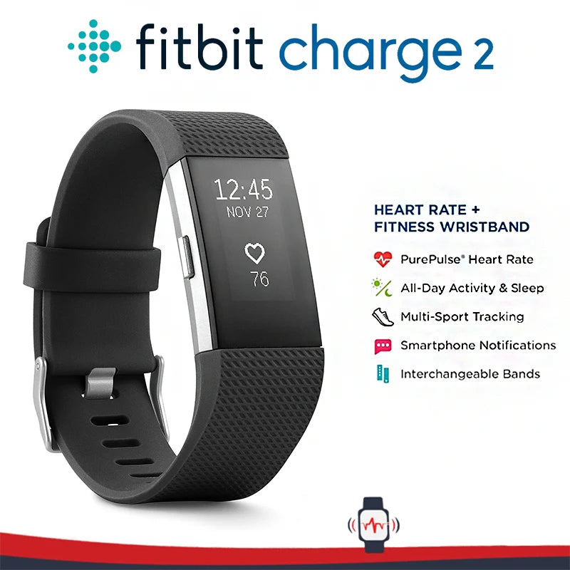 Fitbit Charge 2 Smart Fitness Wristband Heart Rate Monitor