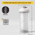 Protein Shaker Bottle - Leak-Proof Gym Fitness Mixer Cup 400-600ml for Shakes & Supplements