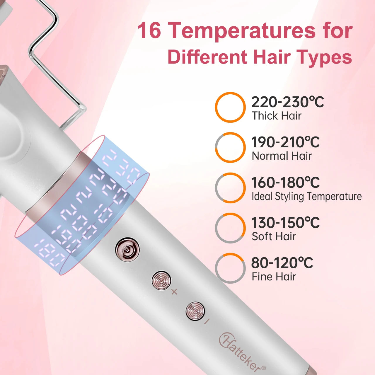 Triple Barrel Hair Curling Iron - Ceramic Waver for Versatile Curls & Waves