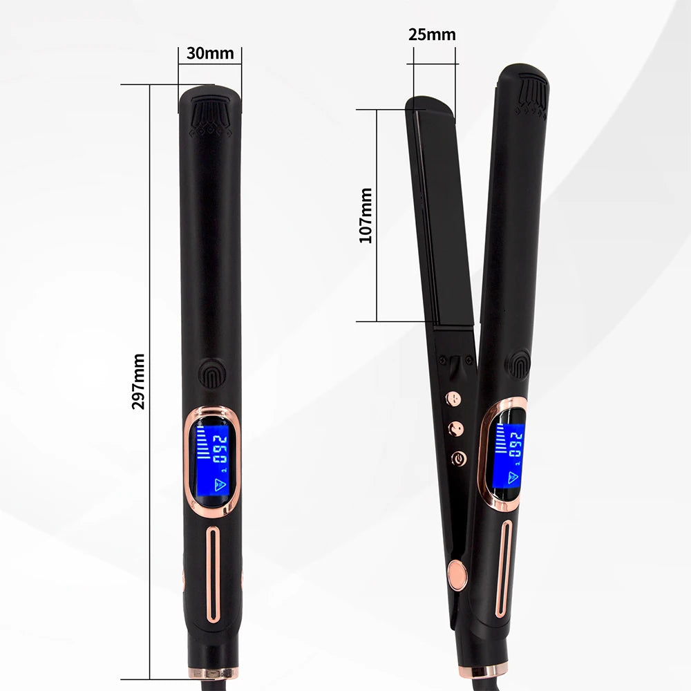 Professional Hair Straightener 1/1.5/2 Inch Plate Iron Dual Voltage