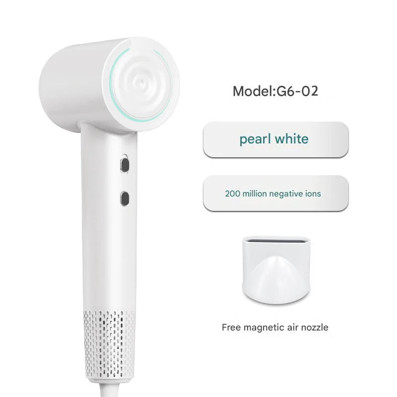 Professional Negative Ion Hair Dryer - Temperature Control with Hot & Cold Air for Powerful Gentle Care