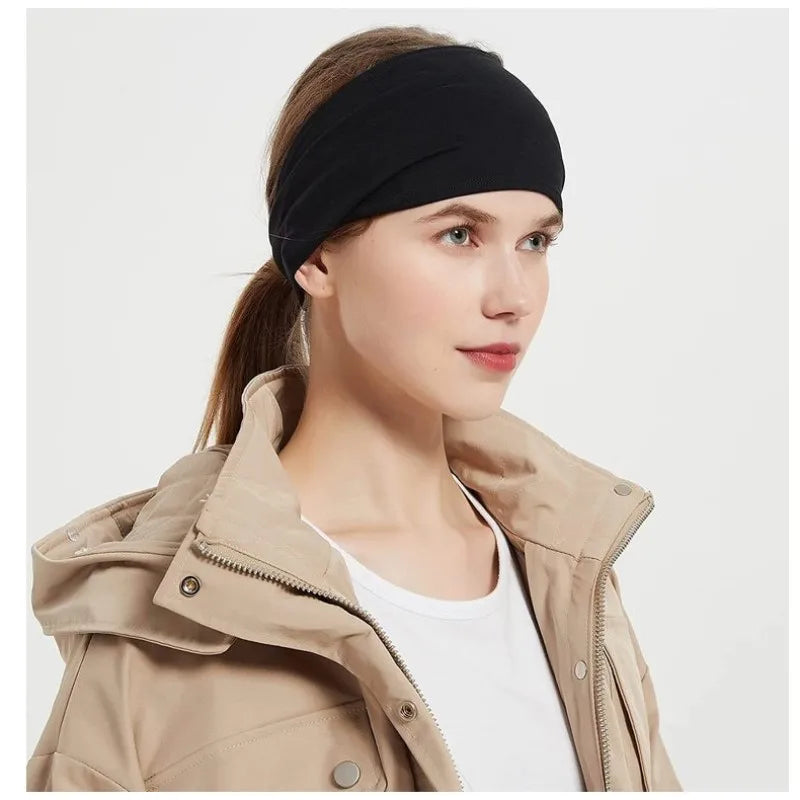 Quick-Dry Sports Headband - Breathable Sweat-Absorbent Elastic Band for Running & Gym