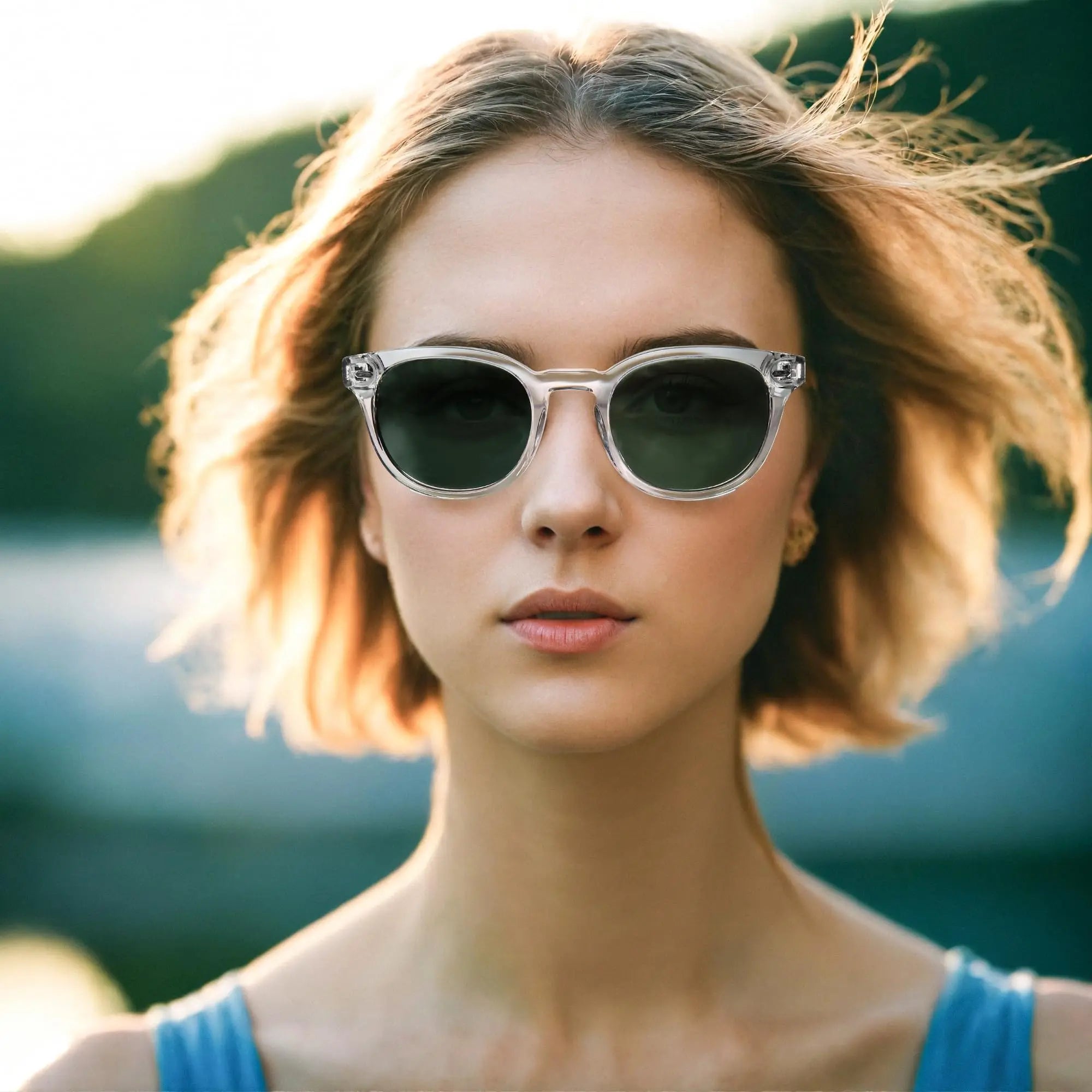 ZENOTTIC Round Polarized Sunglasses - Eco-Friendly Acetate Retro UV400 Protection