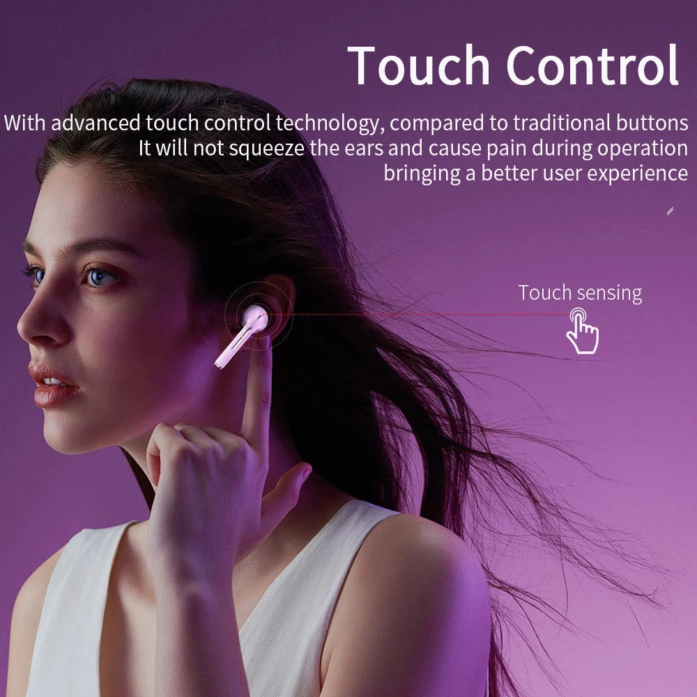J18 TWS Wireless Earbuds - Bluetooth 5.3 Headphones with Noise Cancelling