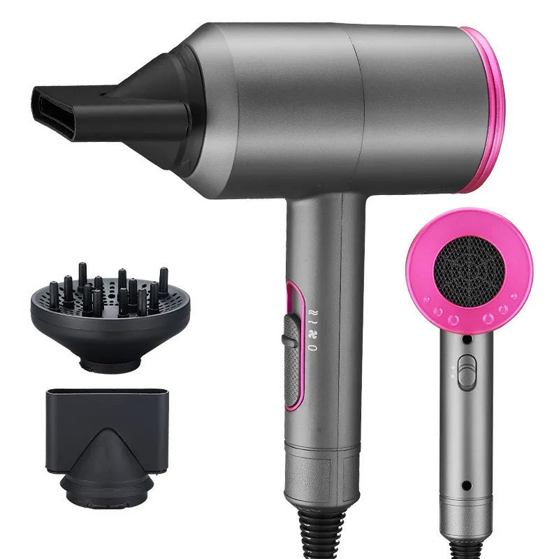 2000W Professional Hair Dryer - Hot & Cold Air with Diffuser & Negative Ion Technology