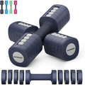 8-in-1 Adjustable Dumbbell Set for Women - 2lb to 6lb Hand Weights (12lb Pair)