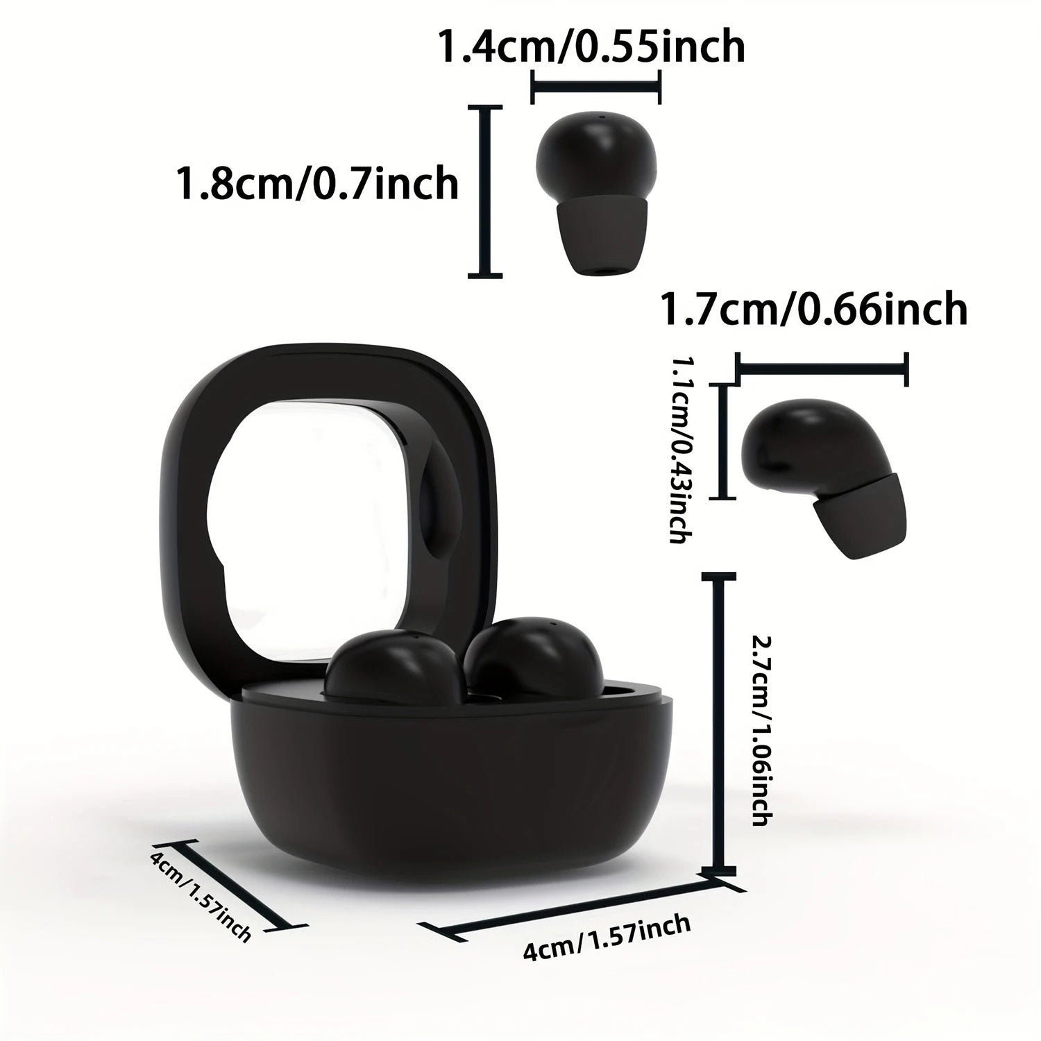 SHUKE SK19 Mini Sports Earbuds - Bluetooth 5.3 Wireless with 480H Standby & IPX5 Waterproof
