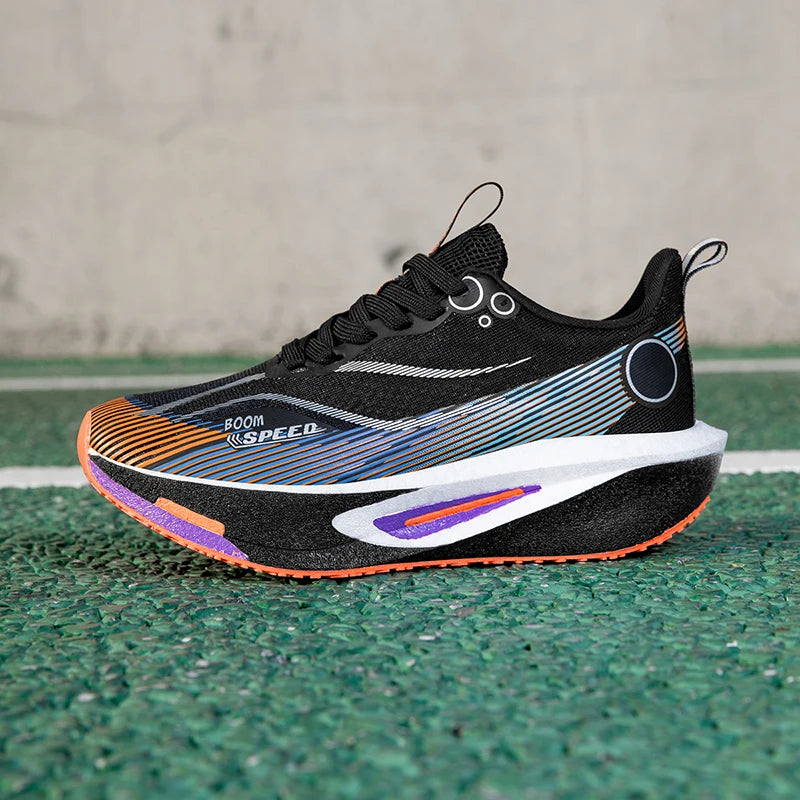 Carbon Board Athletic Running Shoes - Professional Marathon Lightweight Cushioning Sneakers