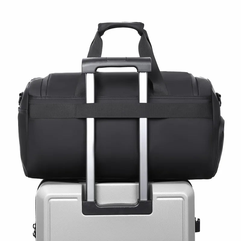 Sports Gym Bag - Large Capacity Duffel with Shoe Storage & Multi-Compartments
