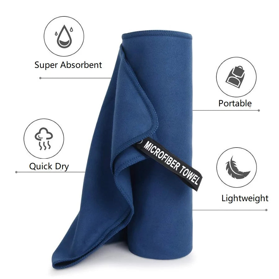 100% Microfiber Sports Towel Quick Dry