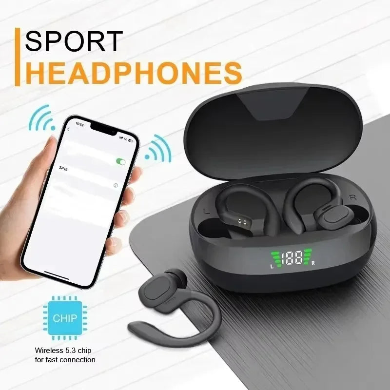 HOMEFISH SP16 Ear Hanging Sports Running Bluetooth Earphones