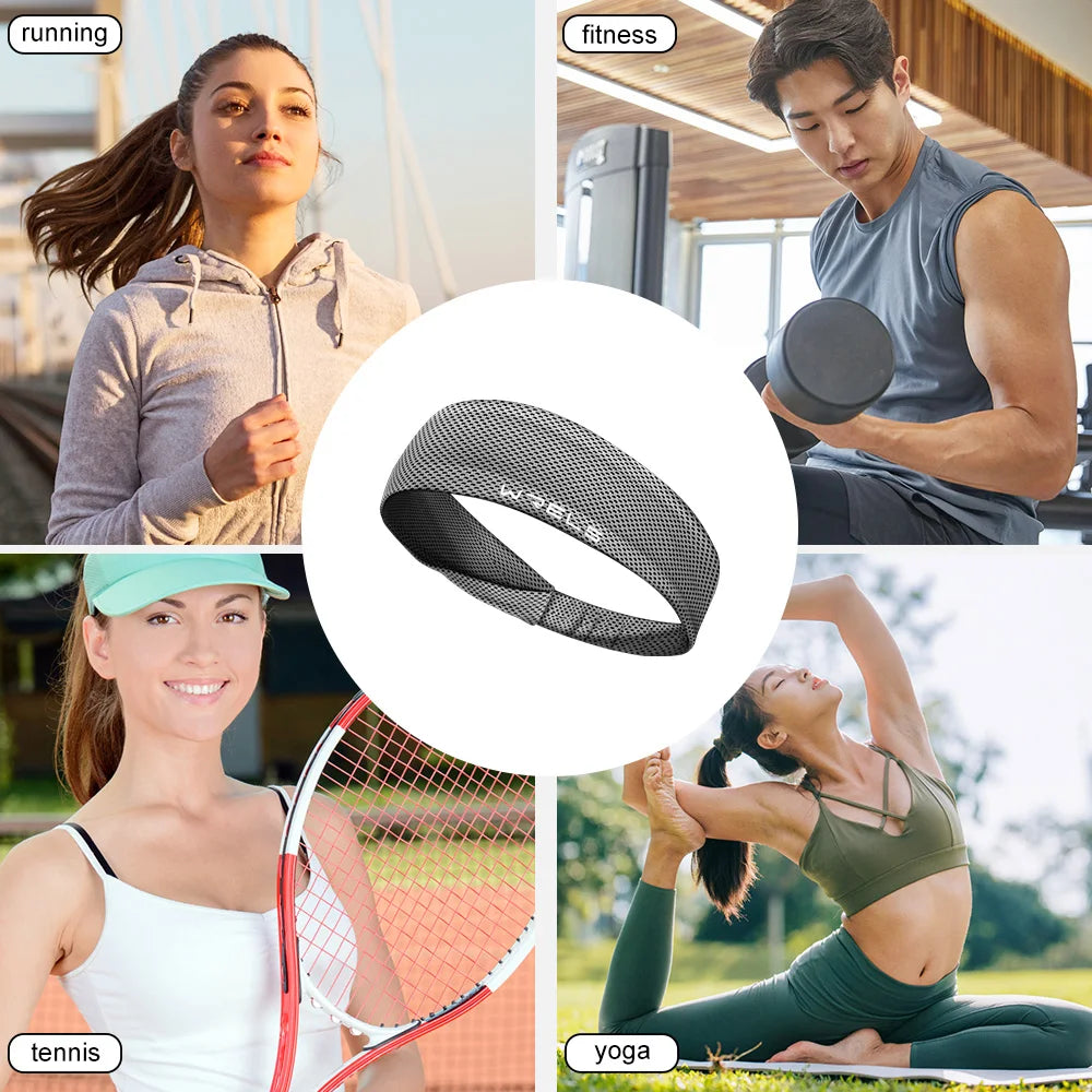 Sport Headband Breathable Fitness Sweatband Non-Slip