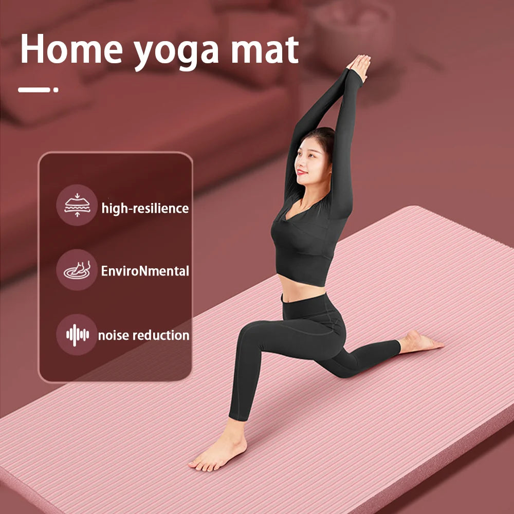 8mm NBR Yoga Mat - Extra Thick Non-Slip Mat for Yoga & Home Fitness