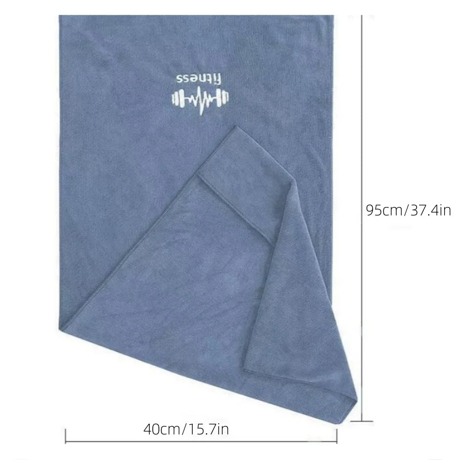 Microfiber Gym Towel - Super Soft Quick-Drying Sports Towel 37.5"x16" for Yoga & Fitness