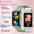 Curved Screen Smart Watch - Heart Rate Blood Oxygen Pressure Sleep Monitor Waterproof