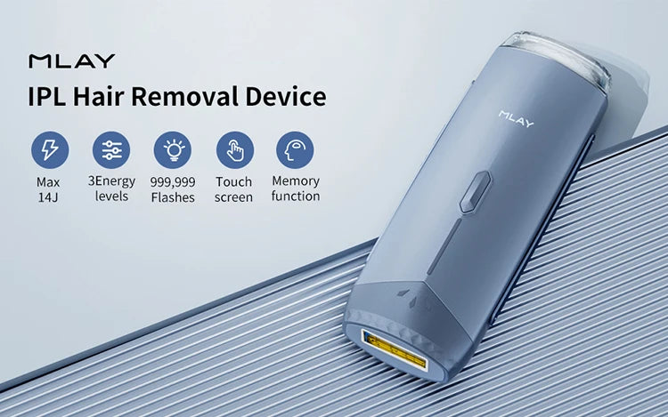 Mlay T18 Ice Cooling IPL Laser Hair Removal - Unlimited Flashes Permanent Painless Epilator for Women & Men