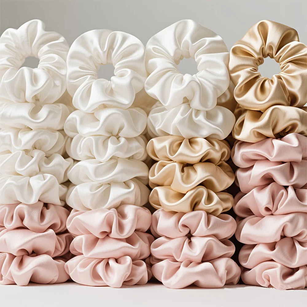 10-Piece Large Hair Scrunchies Set - Stylish Women's Hair Accessories for All Occasions