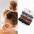 6-Piece Satin Hair Scrunchies - Softer Than Silk Ponytail Holders for Women & Girls