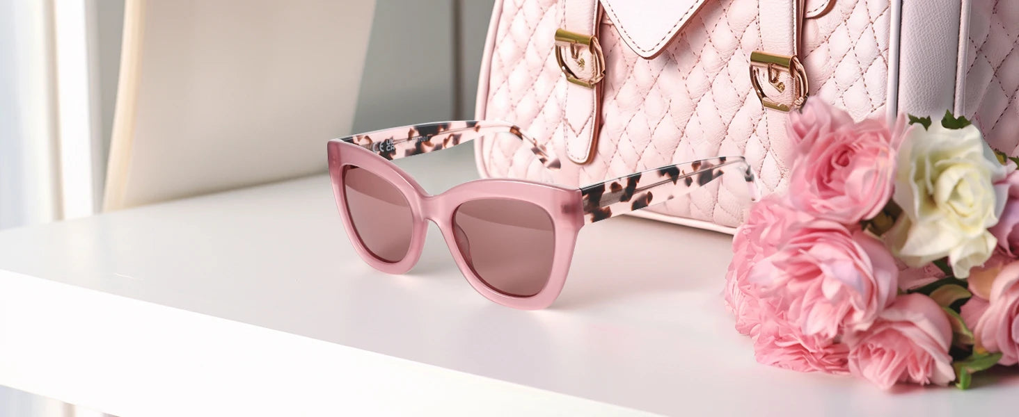 ZENOTTIC Trendy Polarized Retro Cat eye Sunglasses