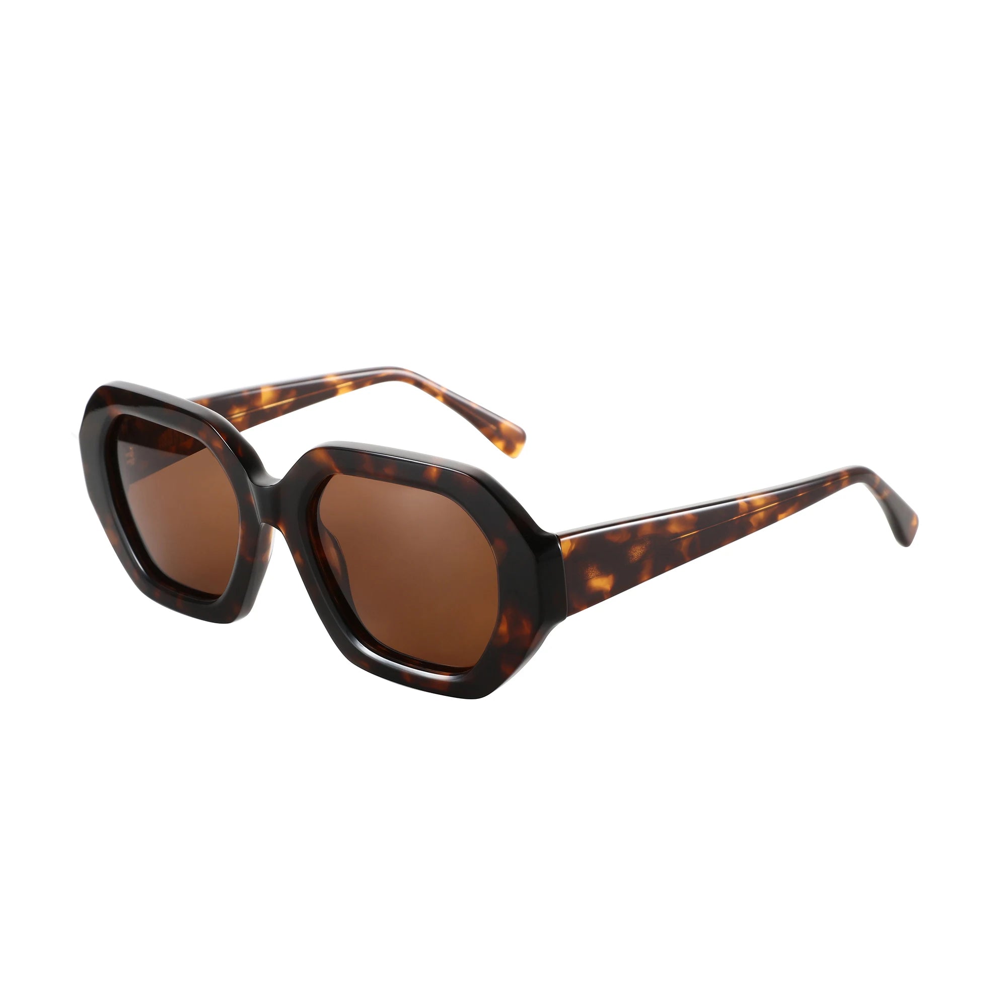 ZENOTTIC Retro Designer Hexagon Sunglasses