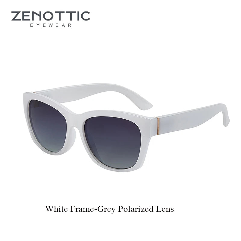 ZENOTTIC Cat Eye Polarized Sunglasses - Women's Vintage Square UV Protection Shades