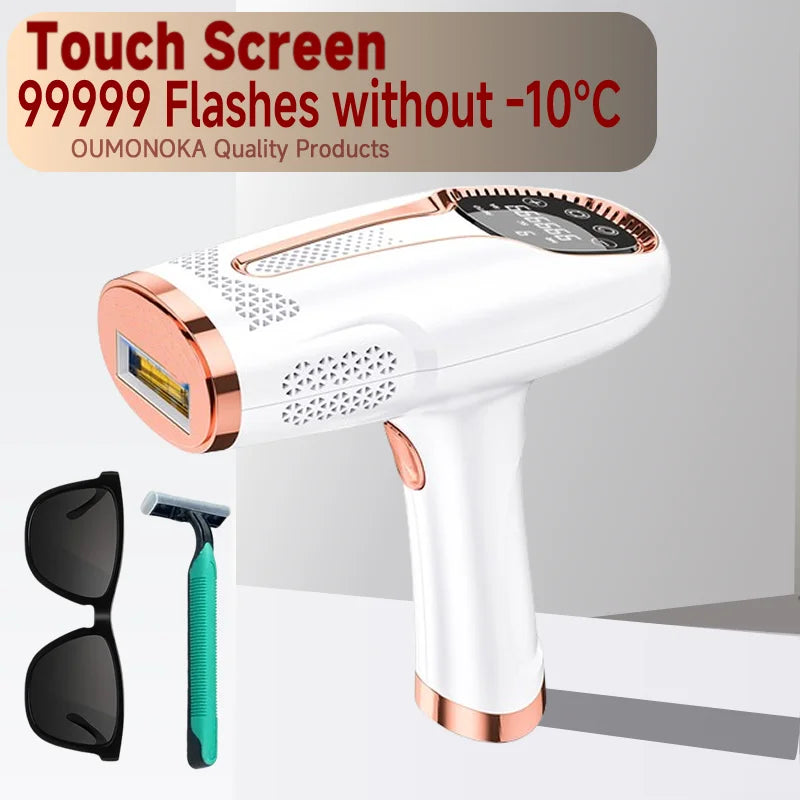 IPL Permanent Hair Removal Device - 999,999 Flashes Painless Laser Epilator for Women