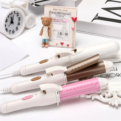 3-in-1 Ceramic Hair Curling Iron - Multifunction Curler, Straightener & Heated Roller Styling Tool