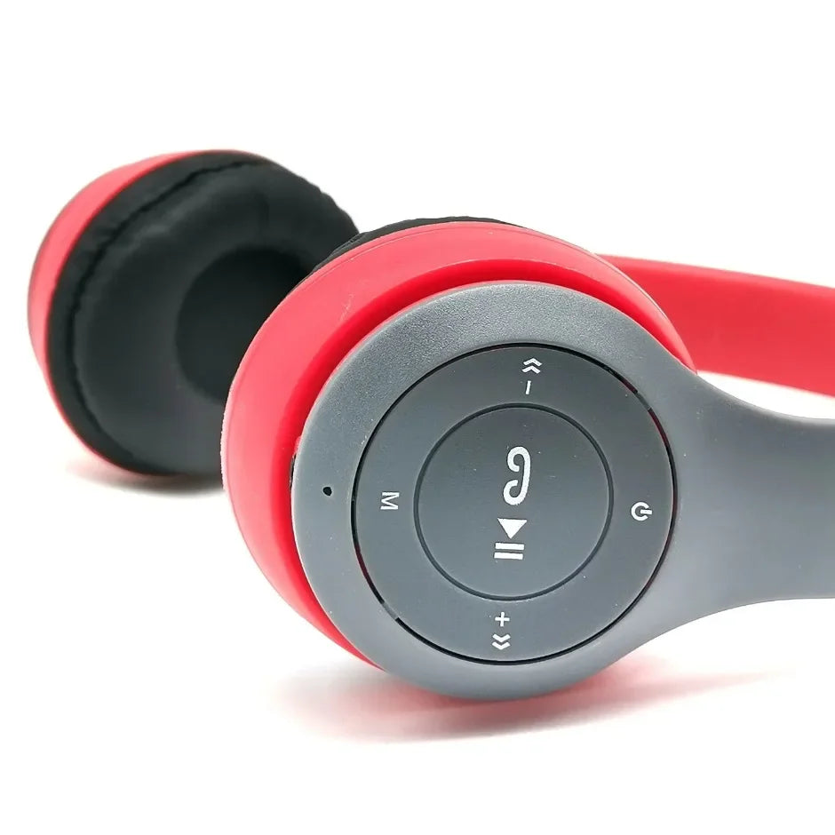 P47 Wireless Bluetooth Headphones - Foldable Over-Ear with 6H Talk Time & Volume Control