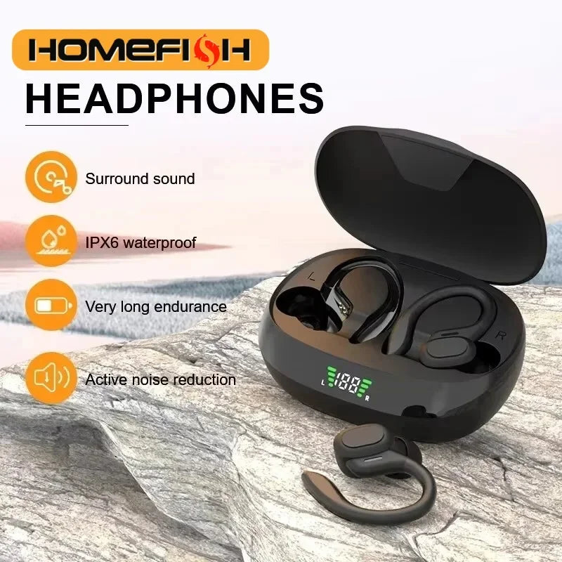 HOMEFISH SP16 Ear Hanging Sports Running Bluetooth Earphones