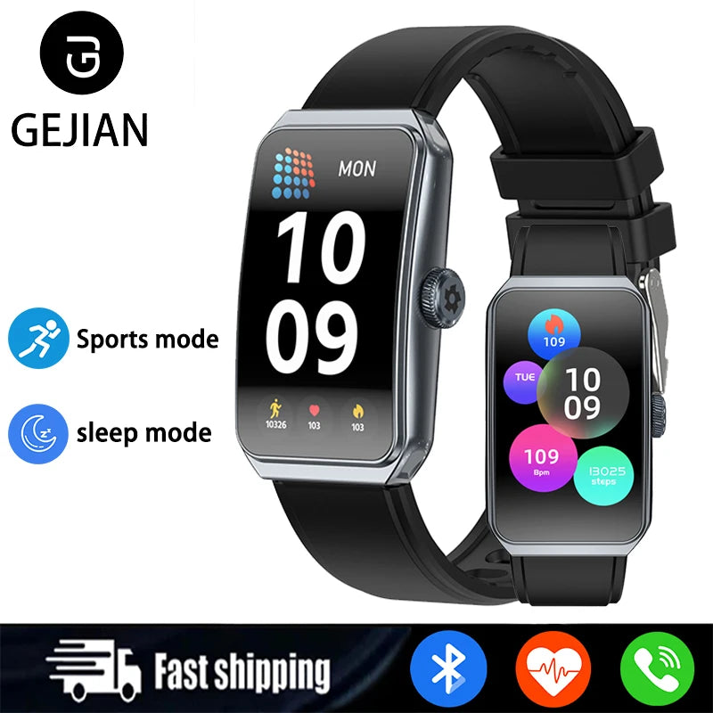 GEJIAN R11 Fashion Smart Watch - 1.47" TFT Display with Health Monitoring & IP68 Waterproof