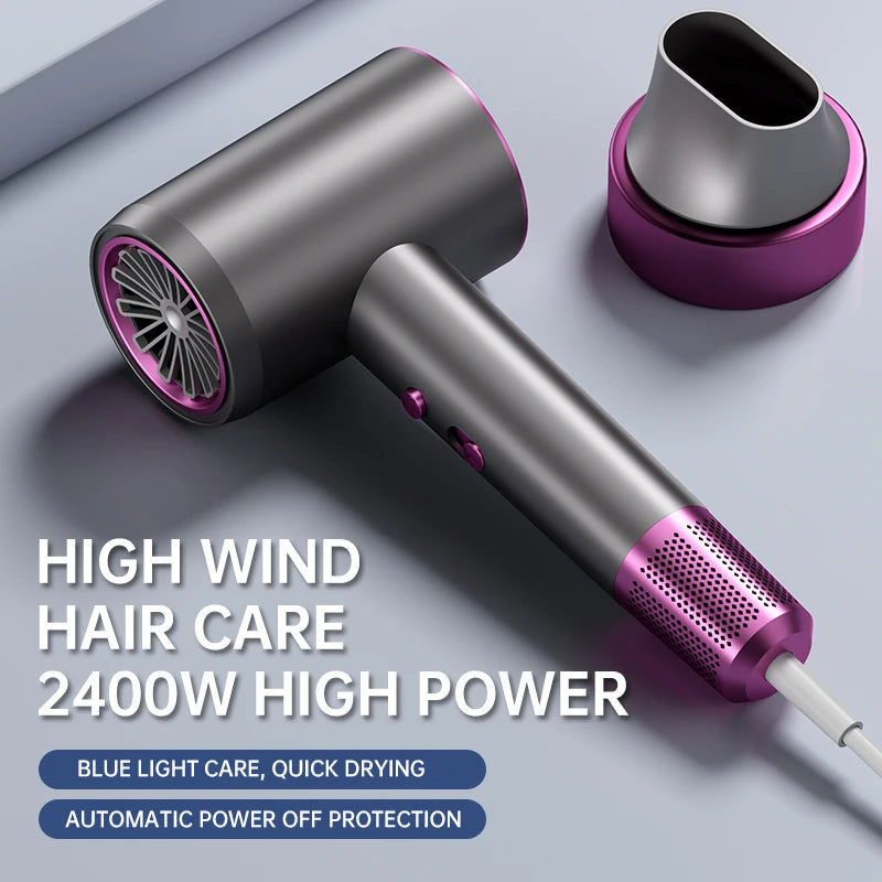 2400W Professional Salon Hair Dryer - High-Power Quick-Dry with Negative Ionic