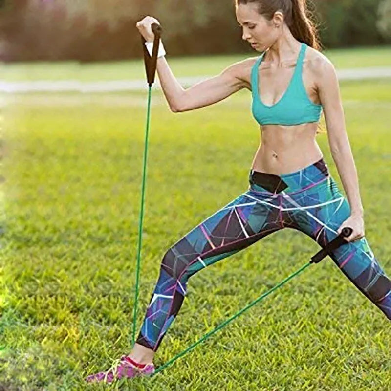 Resistance Bands with Handles 10lb - 30lb Strength Training Equipment for Home Workouts