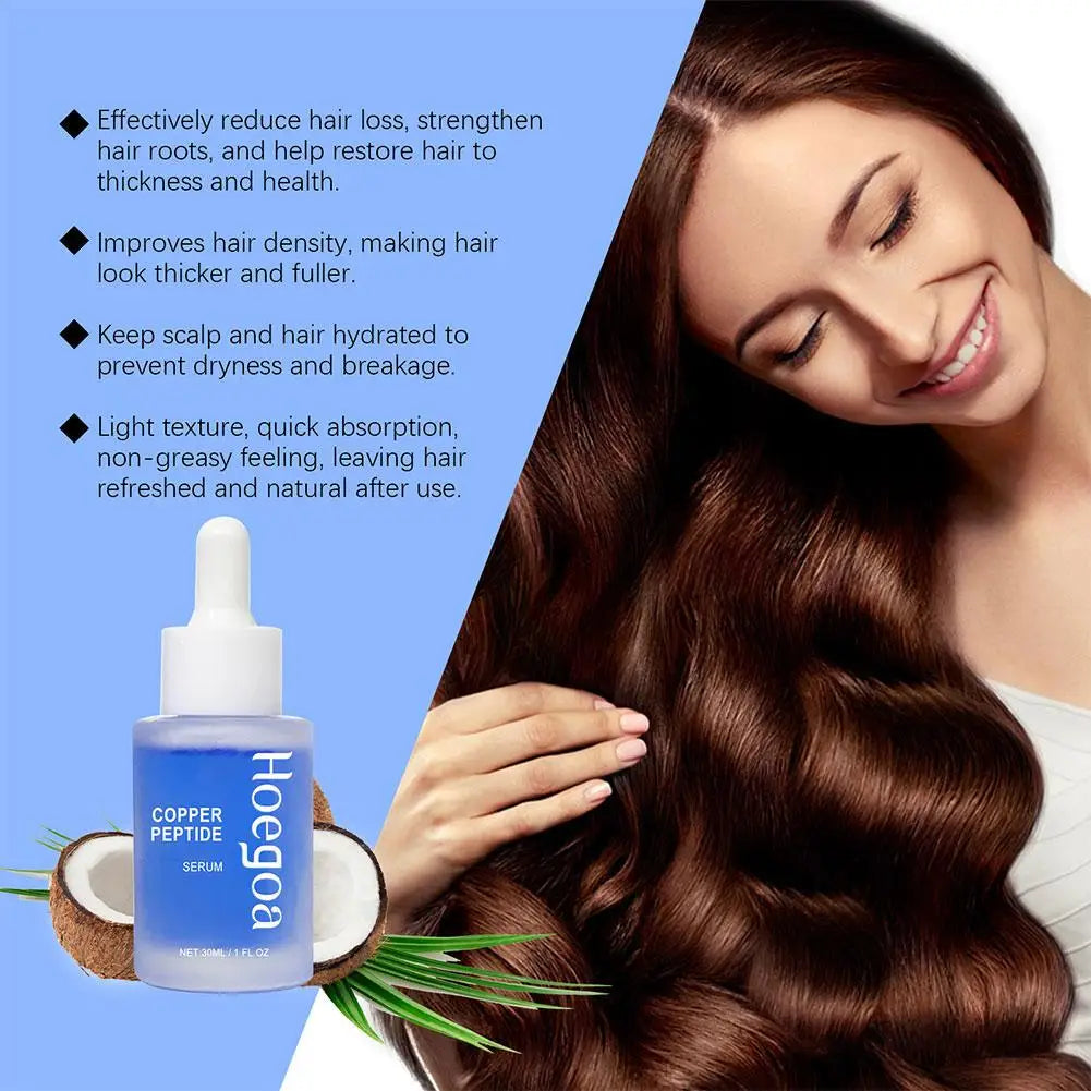 Copper Peptide Hair Density Serum - Deep Nourishment Anti-Hair Loss Growth Treatment