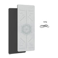Two yoga mats: 6mm TPE eco-friendly non-slip mat, white-gray top with mandala pattern over black base