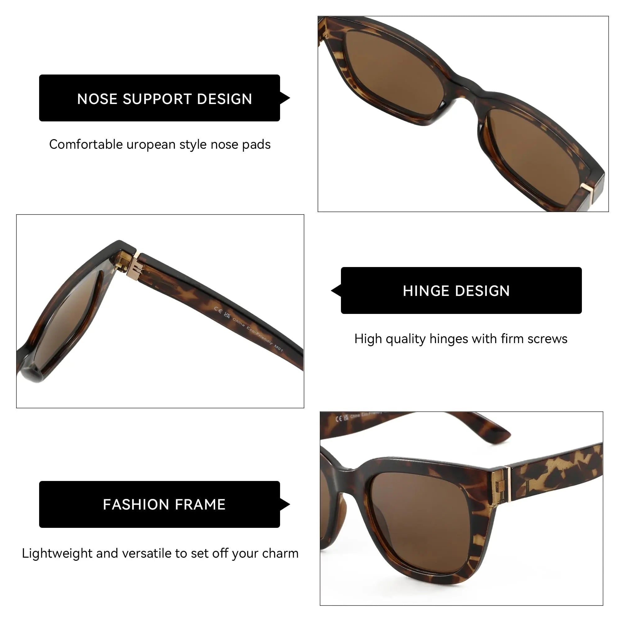 ZENOTTIC Butterfly Polarized Sunglasses - Fashion Cat Eye UV400 Protection for Women