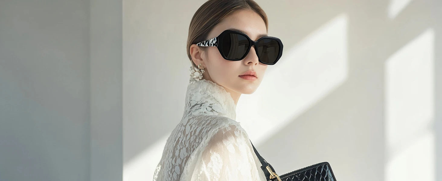 ZENOTTIC Trendy Designer Retro Hexagon Sunglasses UV400 Protection