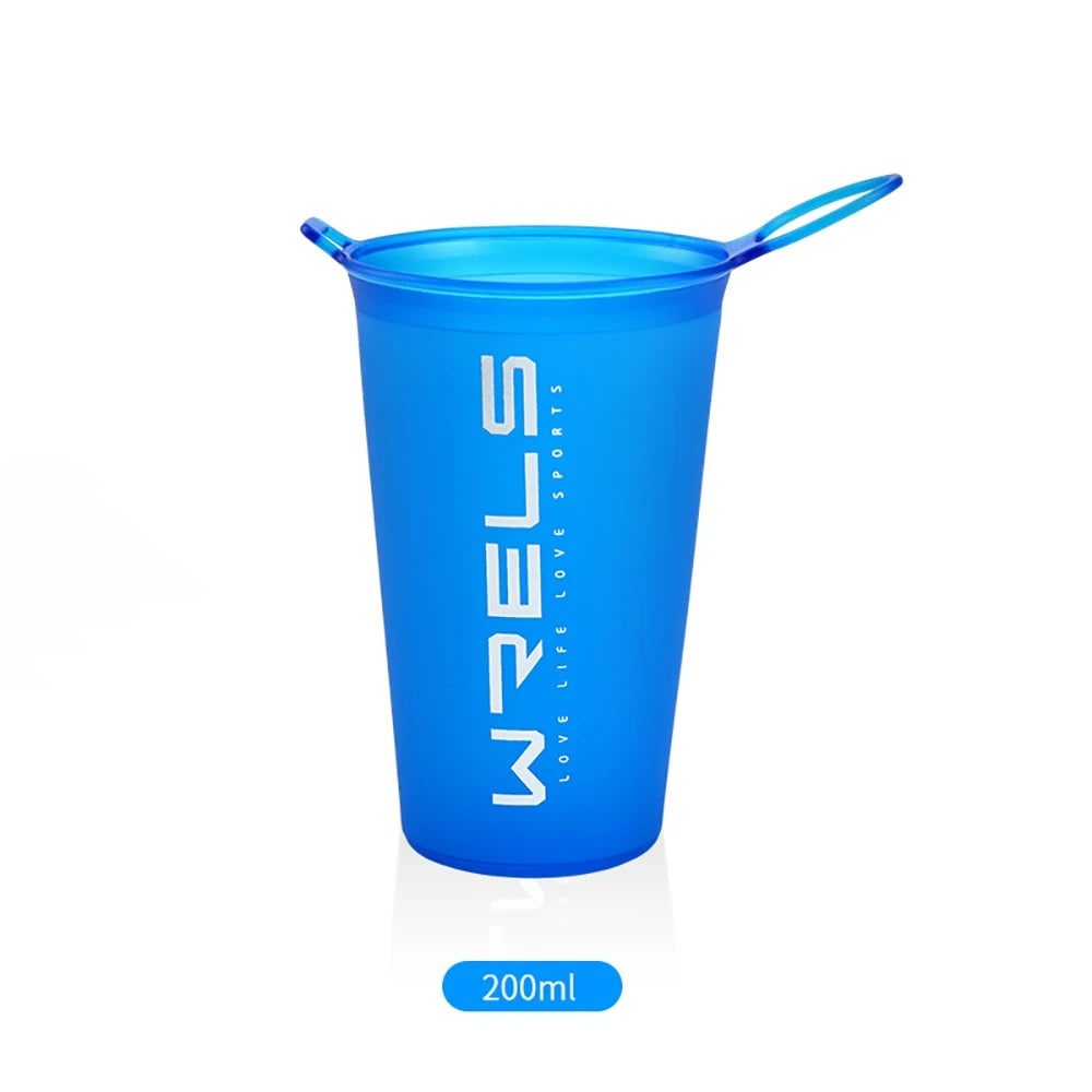 Collapsible TPU Water Bottle - BPA-Free Folding Soft Flask for Running & Hiking