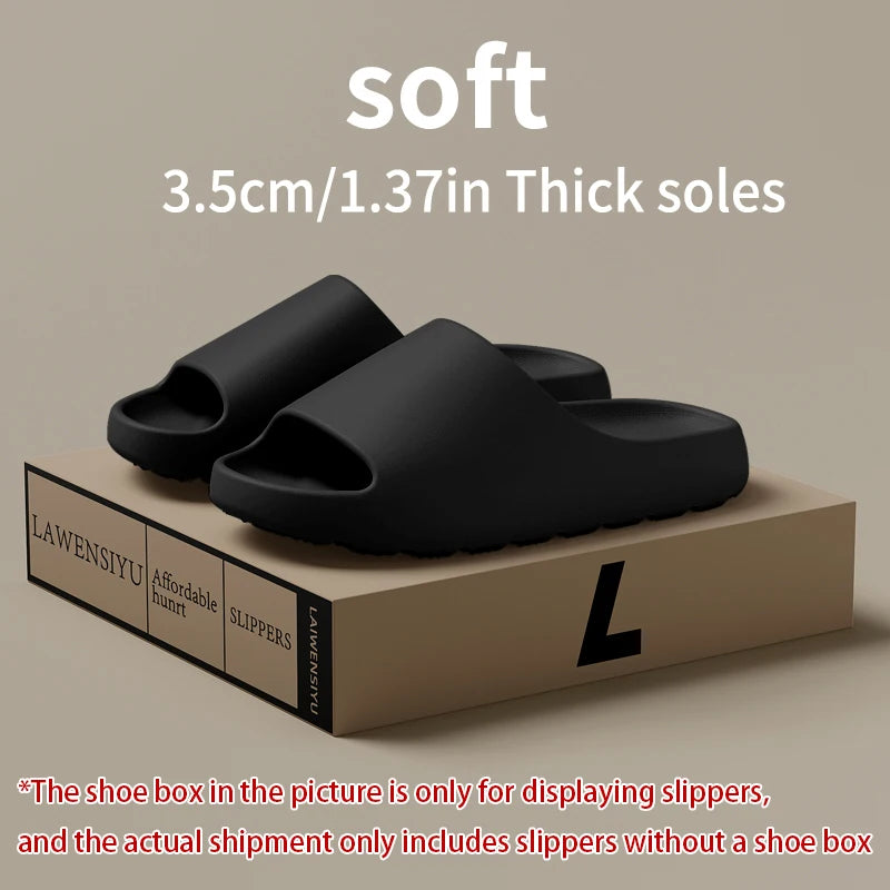 EVA Men's Slide Slippers - Anti-Slip Thick Sole for Indoor & Outdoor Comfort