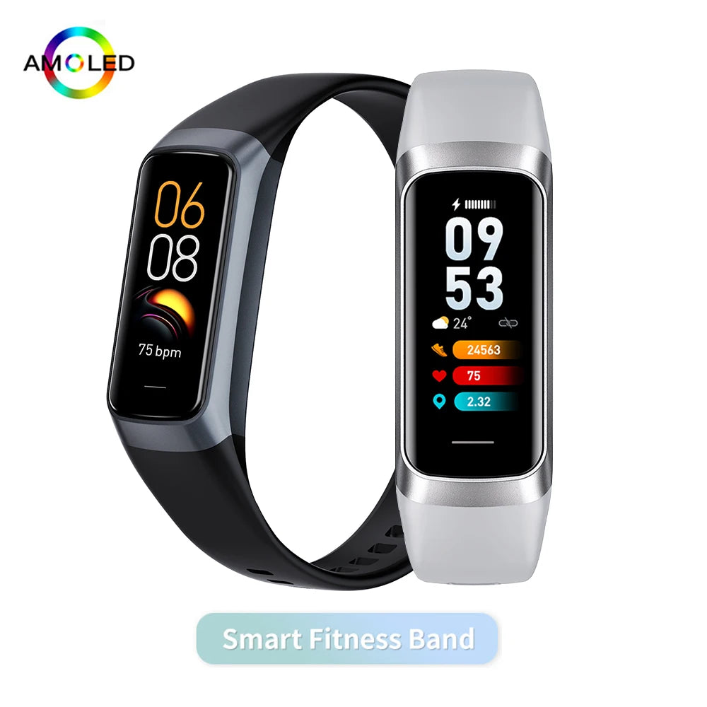 AMOLED Display Fitness Tracking Sports Watch