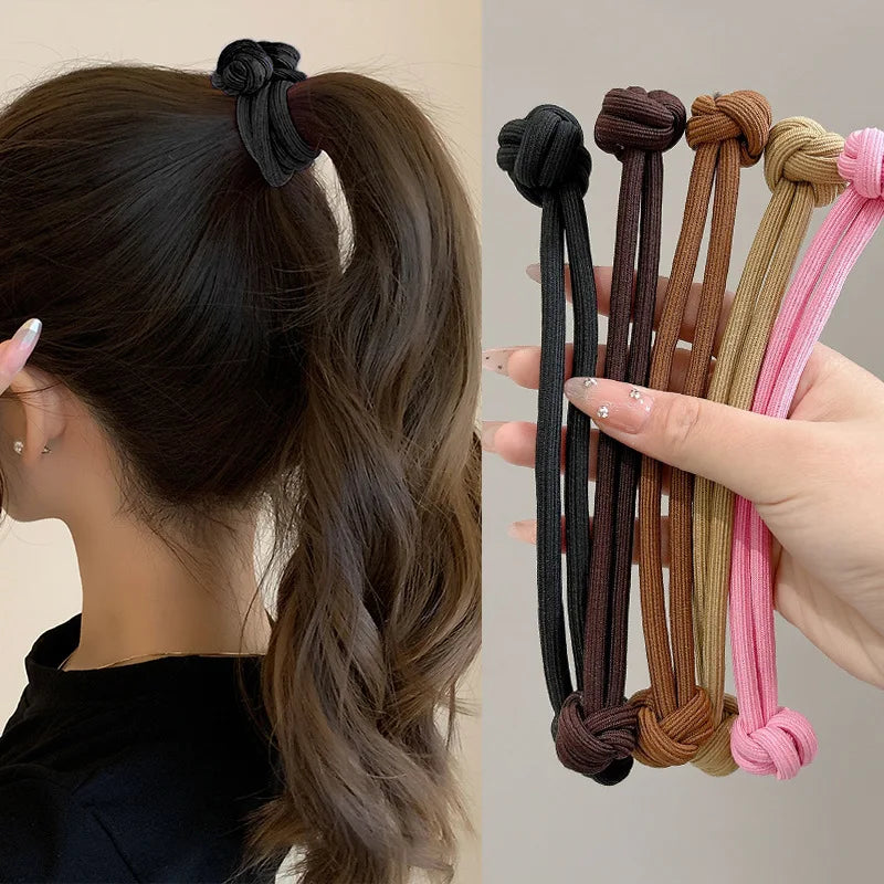 Simplicity Stretch Rubber Hair Ties - High Elasticity Fashion Scrunchies for Women
